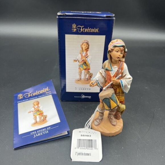 Fontanini Jareth Drummer Boy Heirloom Nativity Village 5" 1989 55103 Italy - Picture 1 of 8